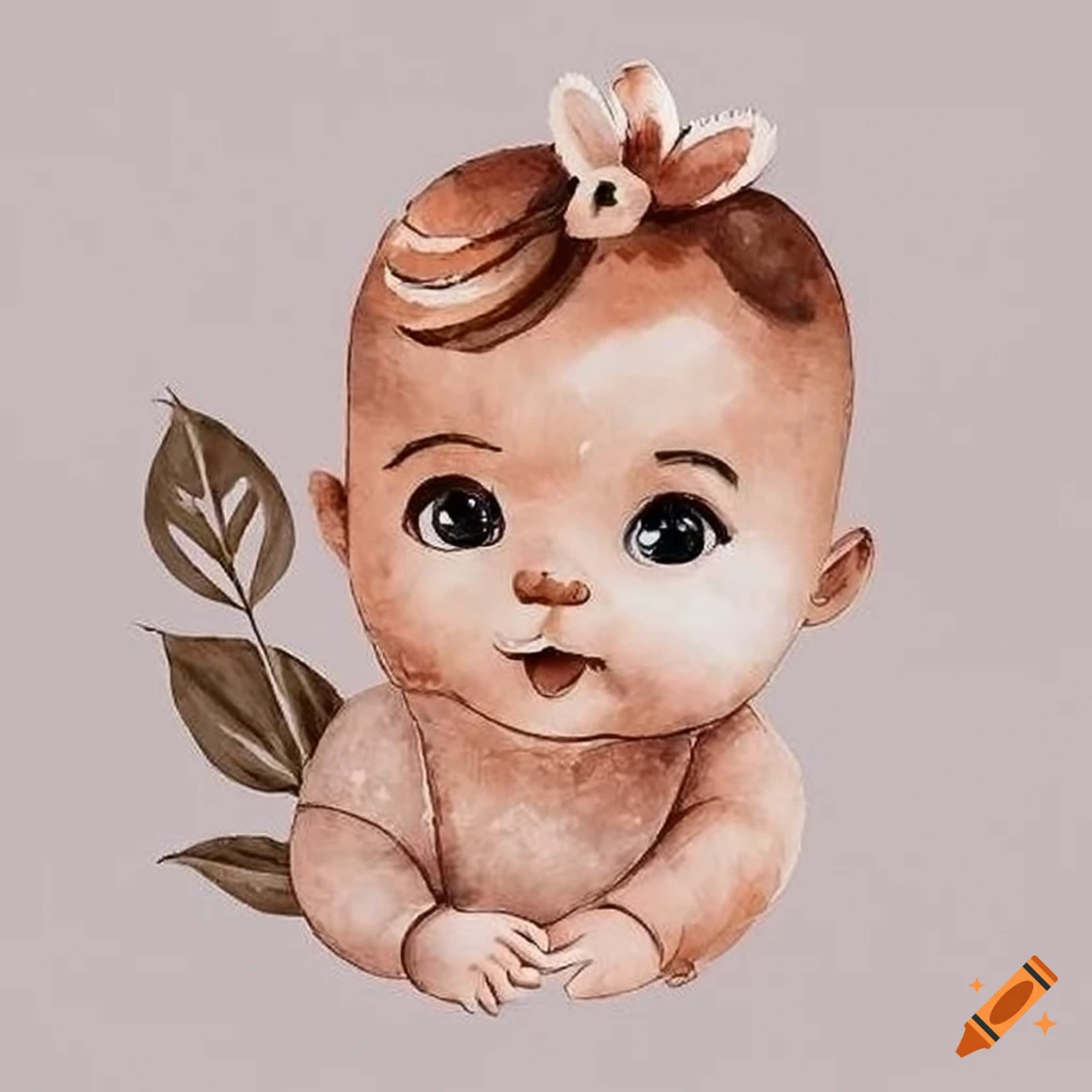 Line cute baby with pacifier design and blanket Vector Image