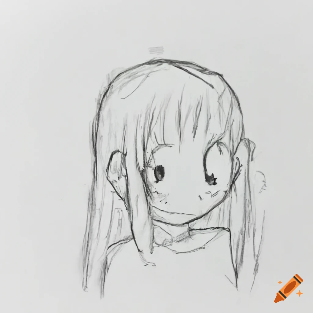 Anime drawing girl easy