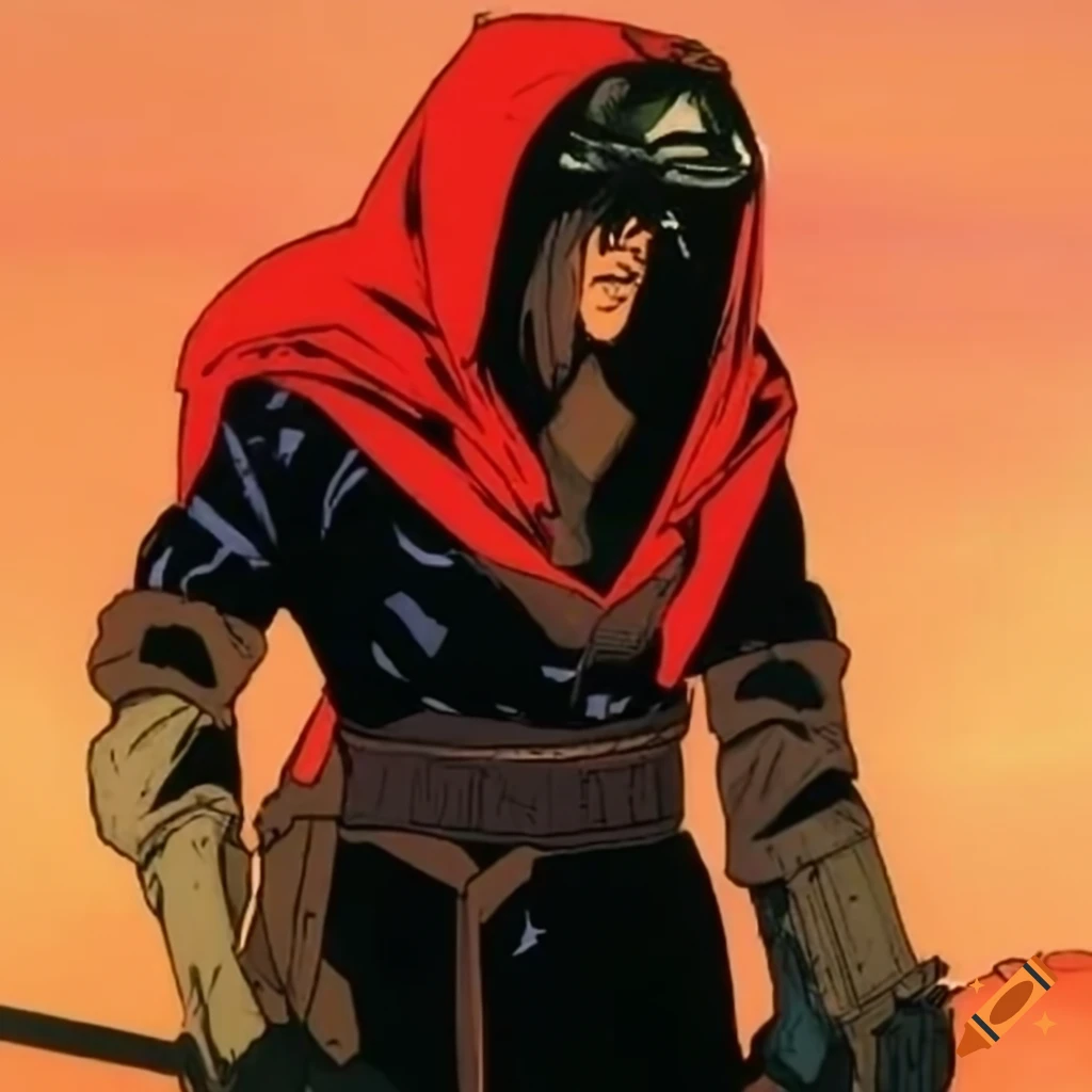 80-90's anime OVA, dark horse comics, star wars mad max nomad in robe ...