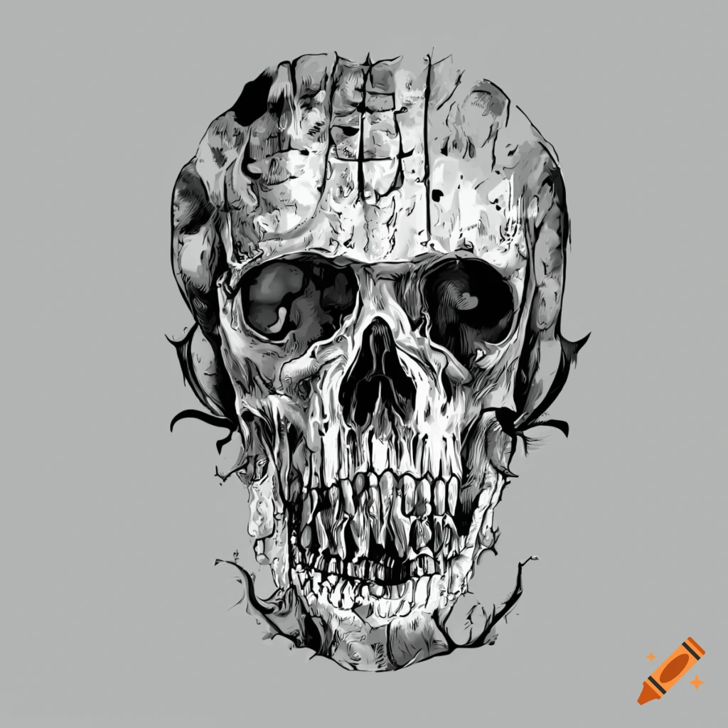 Skull Drawing Stock Illustration - Download Image Now - Art, Art And Craft,  Ballpoint Pen - iStock