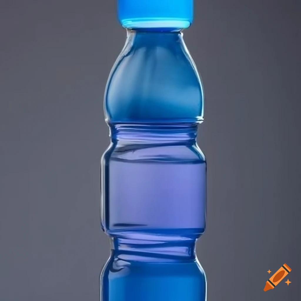 Blue energy drink bottle on Craiyon