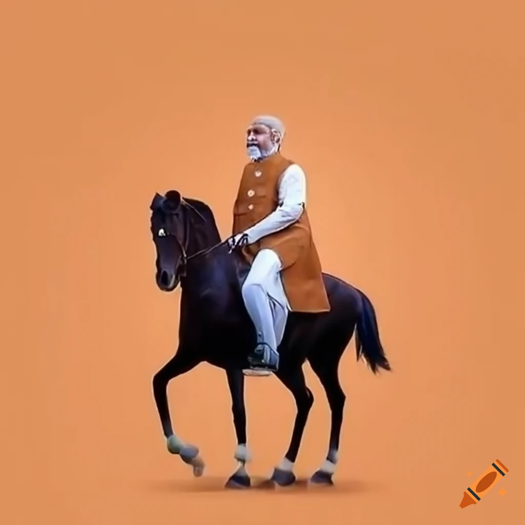 Narendra Modi horse riding