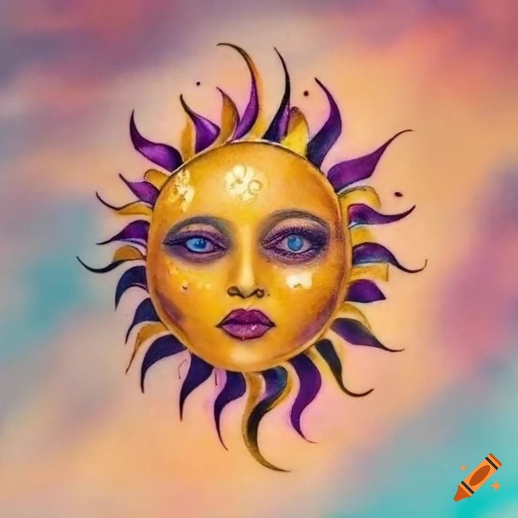 Solar Eclipse Sun Moon Water Resistant Temporary Tattoo Set Fake Body Art  Collection - Orange - Walmart.com
