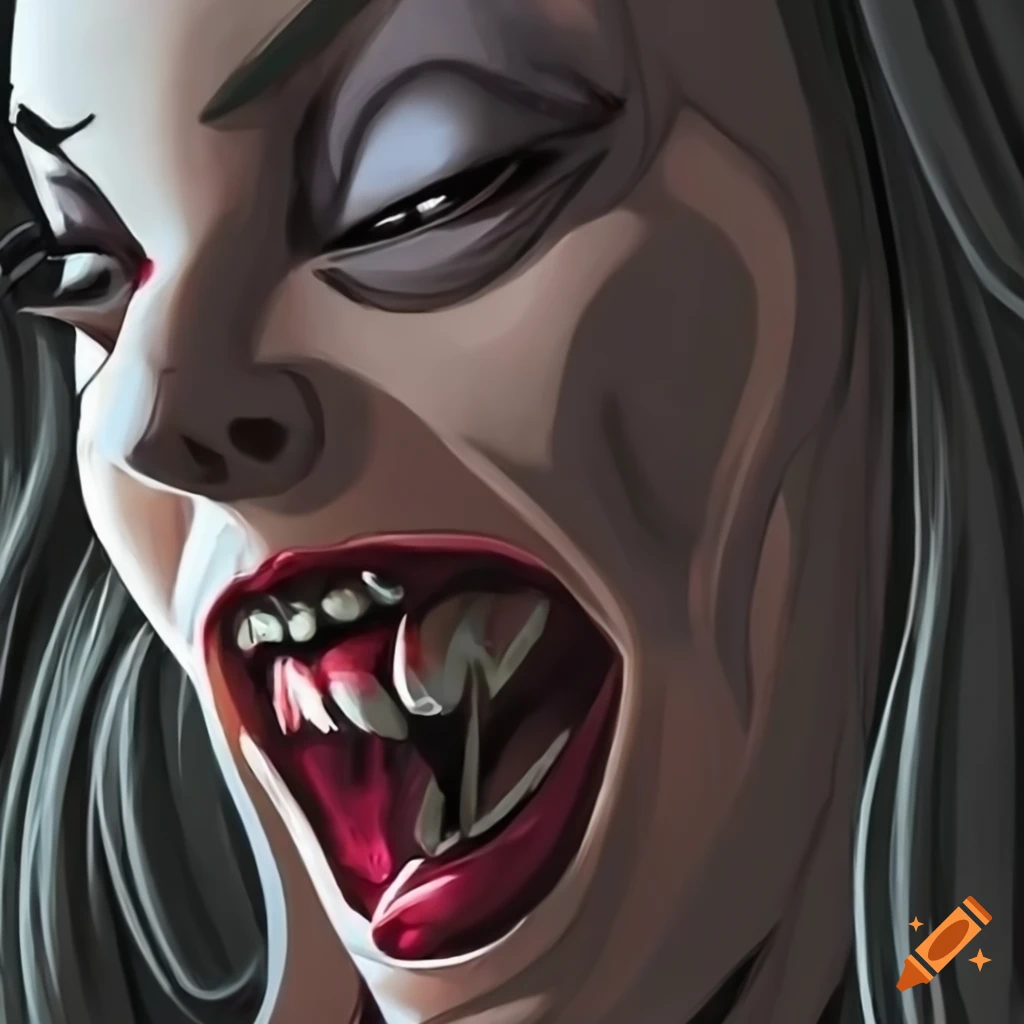 Evil woman grin on Craiyon