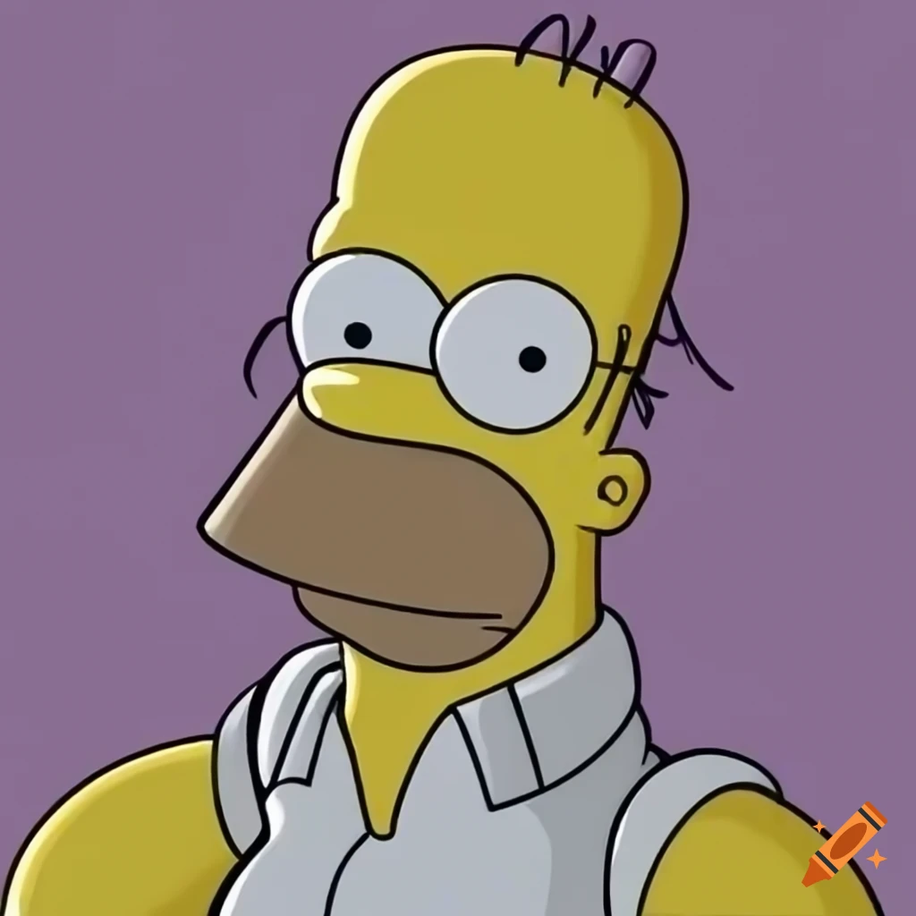 Homer simpsons in a cartoon mexican hat