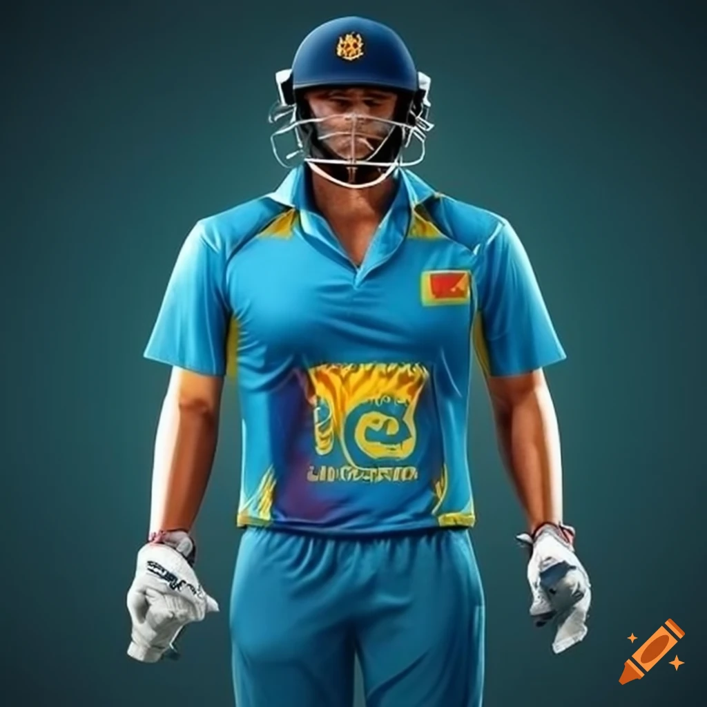 A cricket jersey design for sri lanka