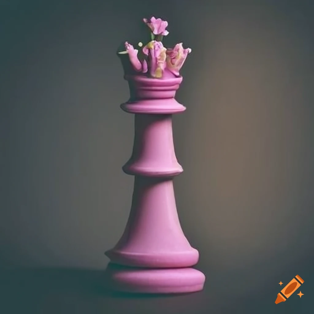 Download Coral Peach Chess Queen Wallpaper