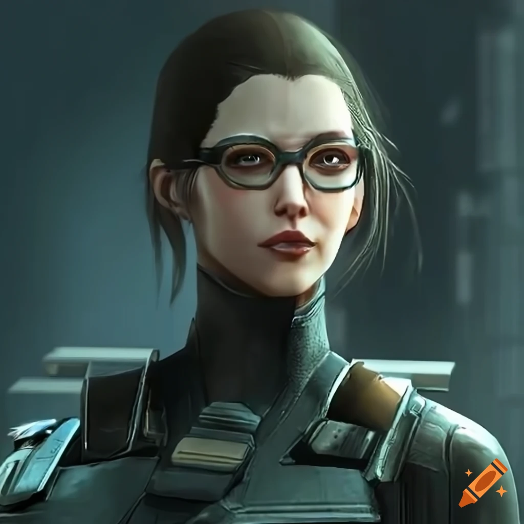 A female augmented agent from the game deus ex
