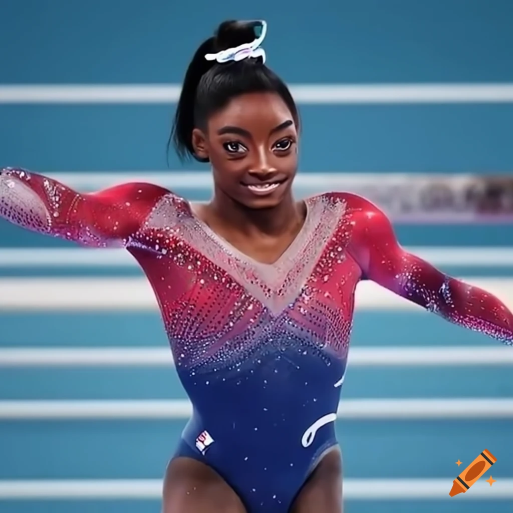 Gymnastics leotard designs for simone biles at the 2024 olympic games in  paris on Craiyon