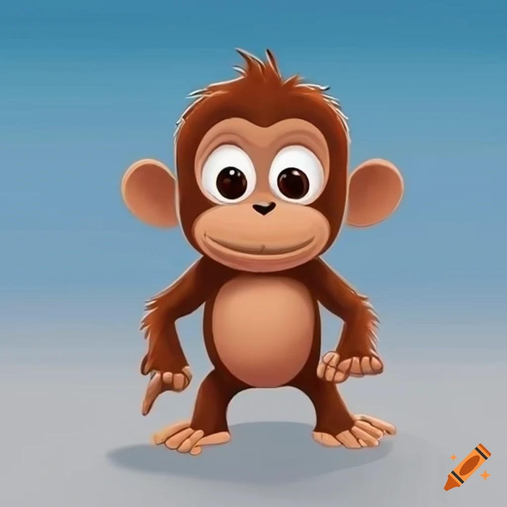 Chimp, monkey, cartoon, painting, drawing, chimpanzee, , anime, HD phone  wallpaper | Peakpx