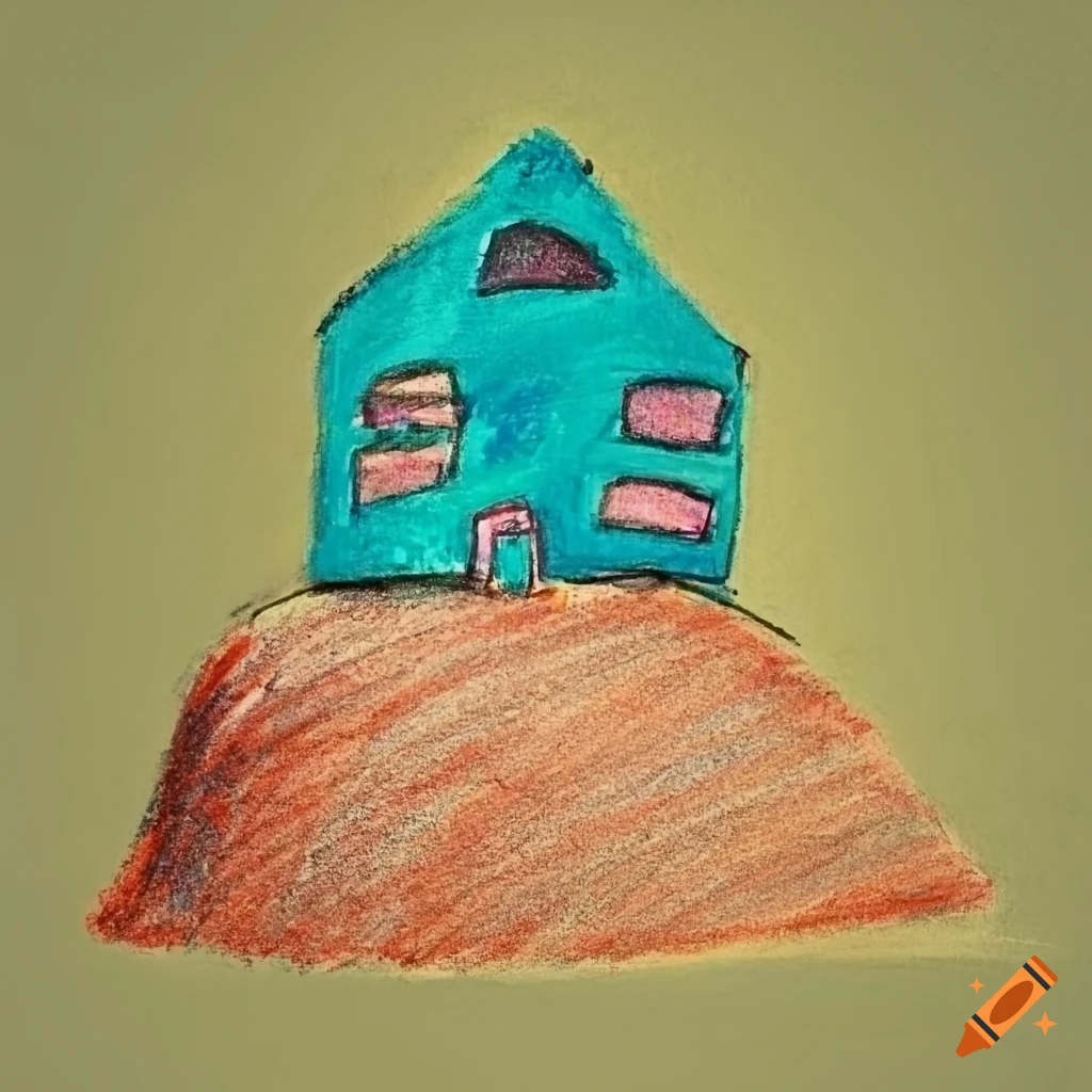 Child Drawing Of A House Stock Illustration - Download Image Now - Child's  Drawing, House, Child - iStock