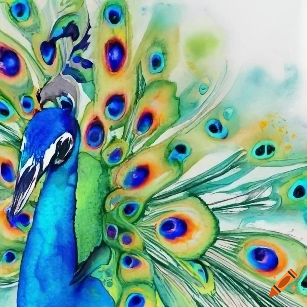 abstract peacock background
