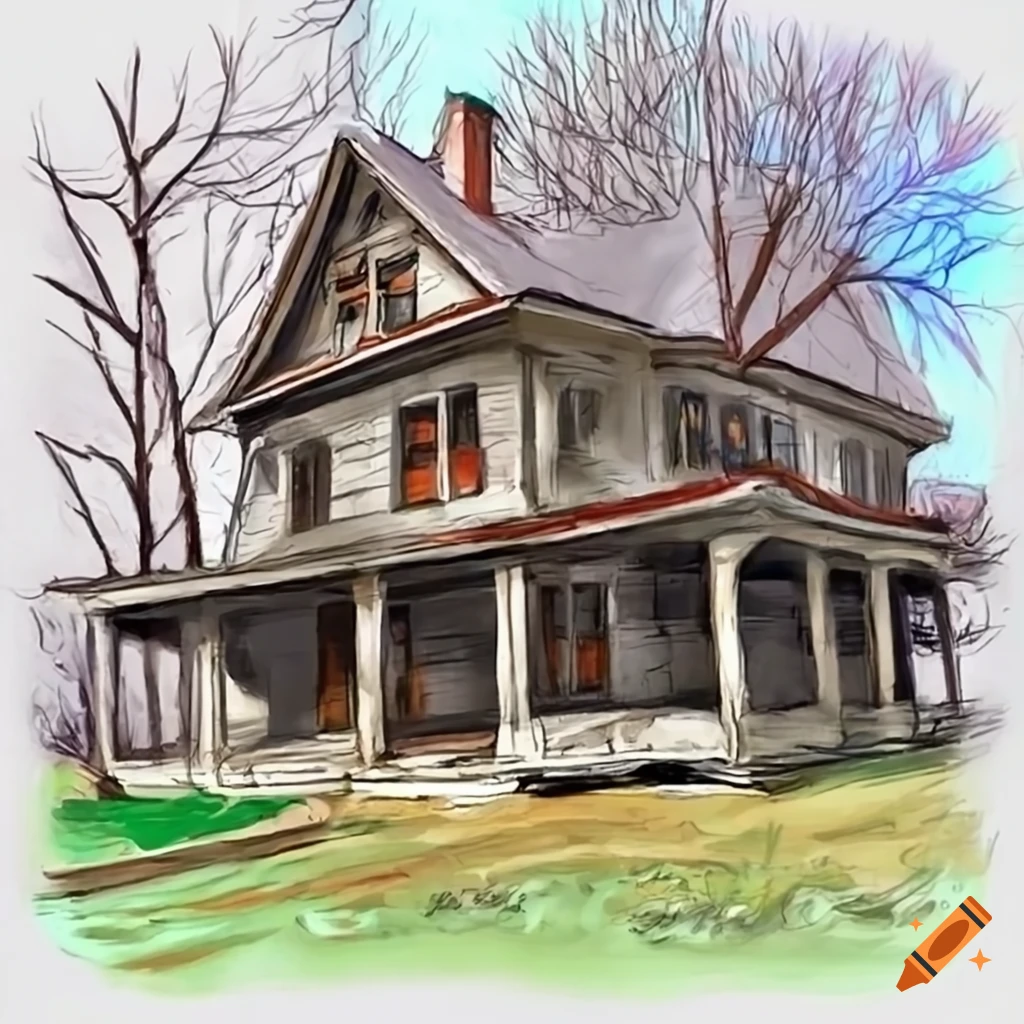 Old House, Sketch For Your Design Royalty Free SVG, Cliparts, Vectors, and  Stock Illustration. Image 119217609.