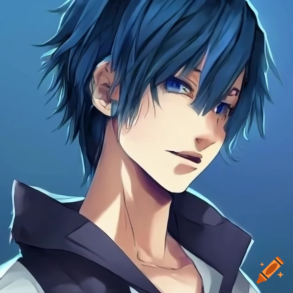 Anime Boy With Blue Hair Anime Boy With Blue Hair