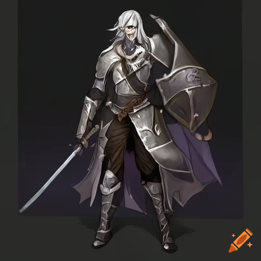 Anime_undead_half_elf_man_with_dark_grey_hair_and_grey_skin_and_yellow