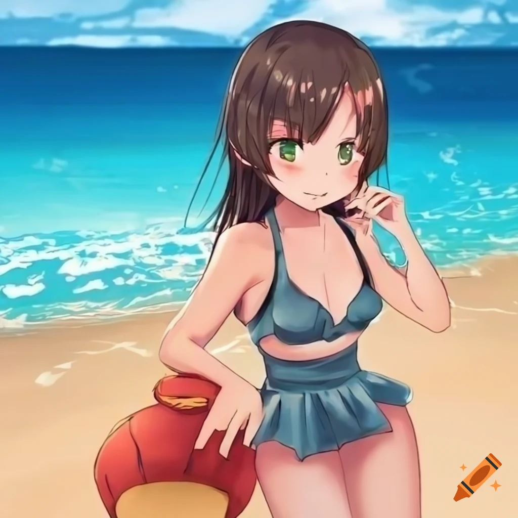 Anime at beach