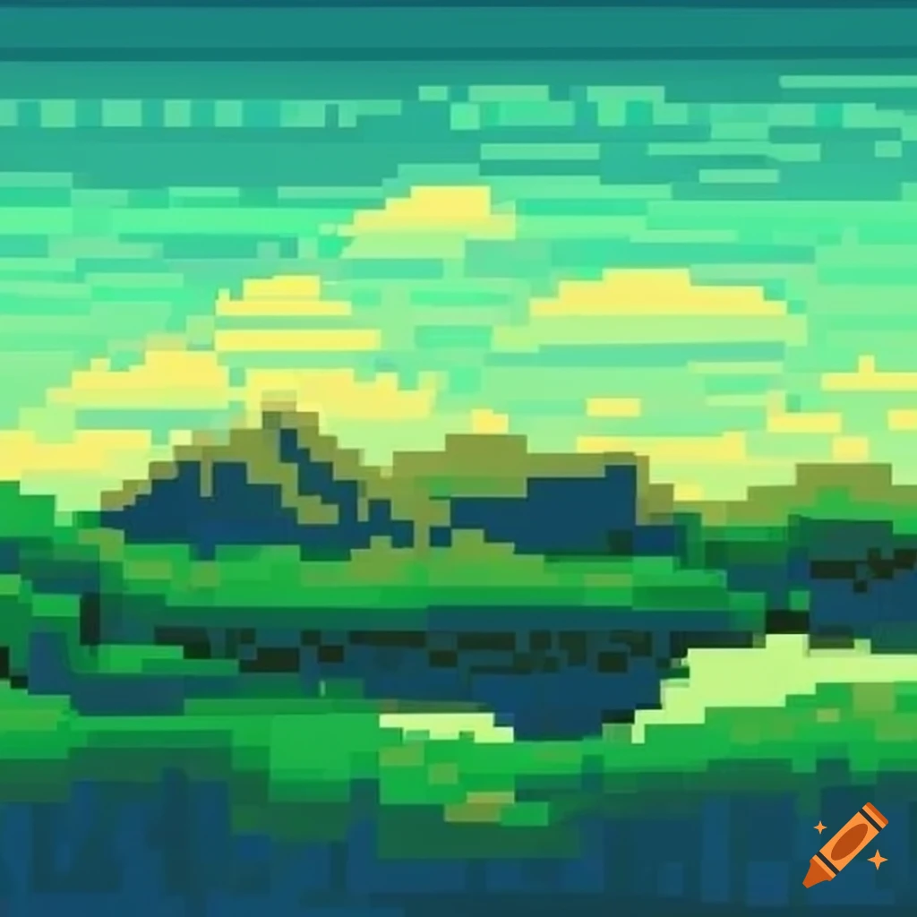 Landscape pixel art