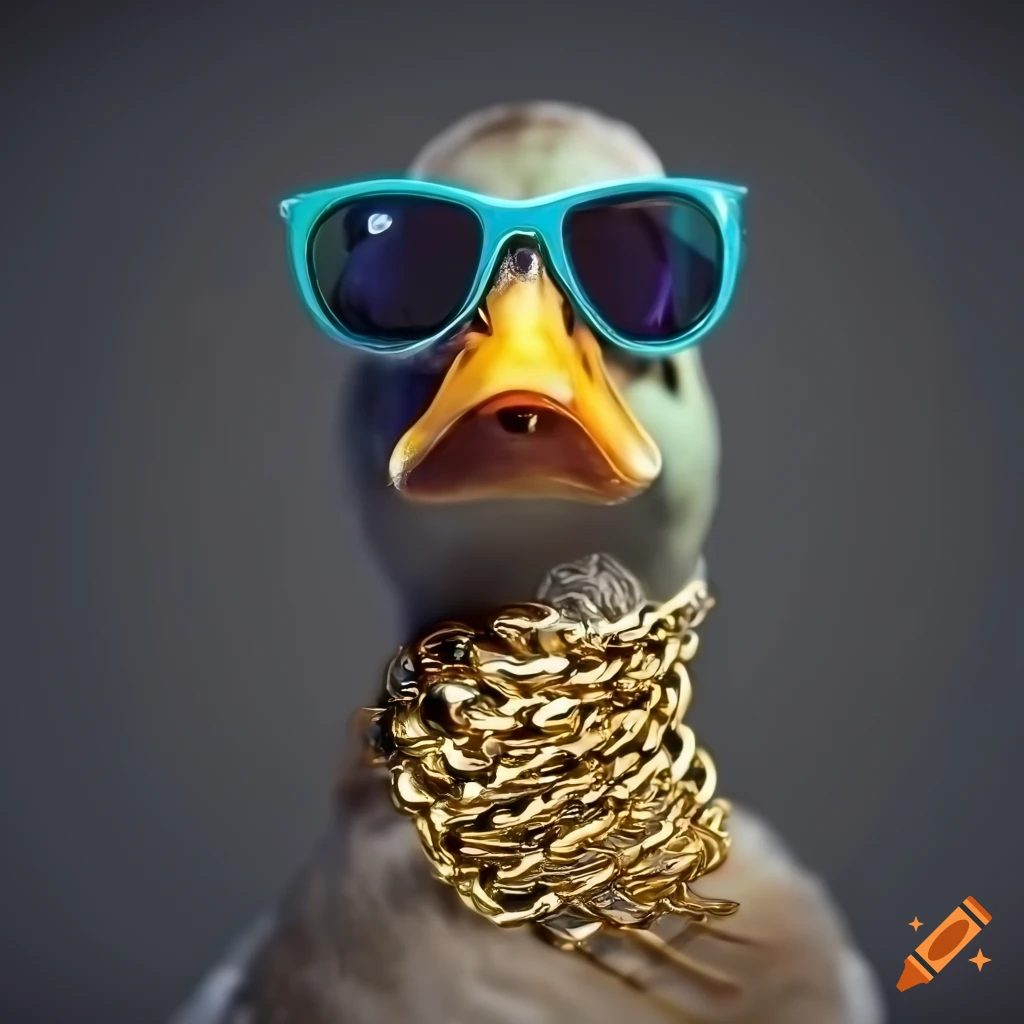 Duck with sunglasses Stickers | Unique Designs | Spreadshirt
