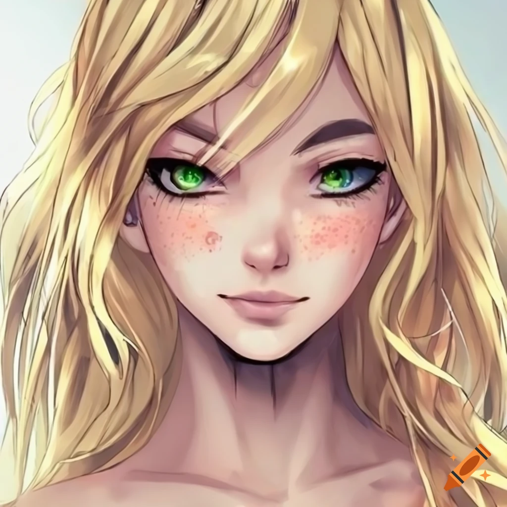 Type Of Demon - Anime Girl With Brown Hair And Freckles - Free Transparent  PNG Clipart Images Download