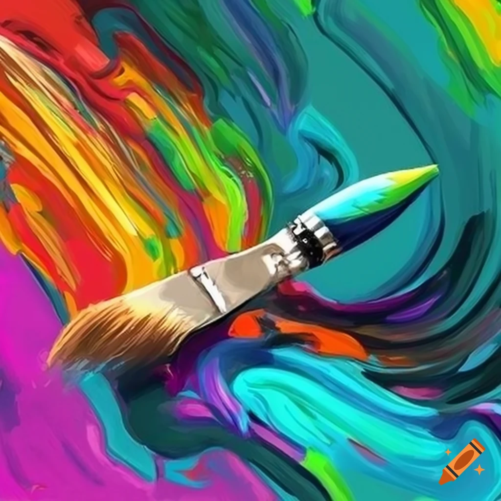 Paintbrush logo template icon Royalty Free Vector Image