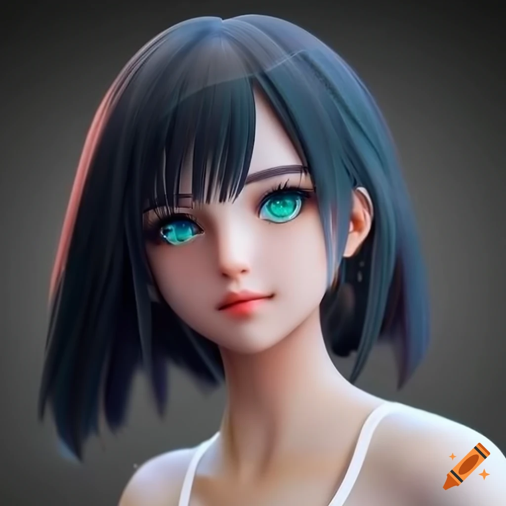 3d anime female, modeling finished (I think) — polycount