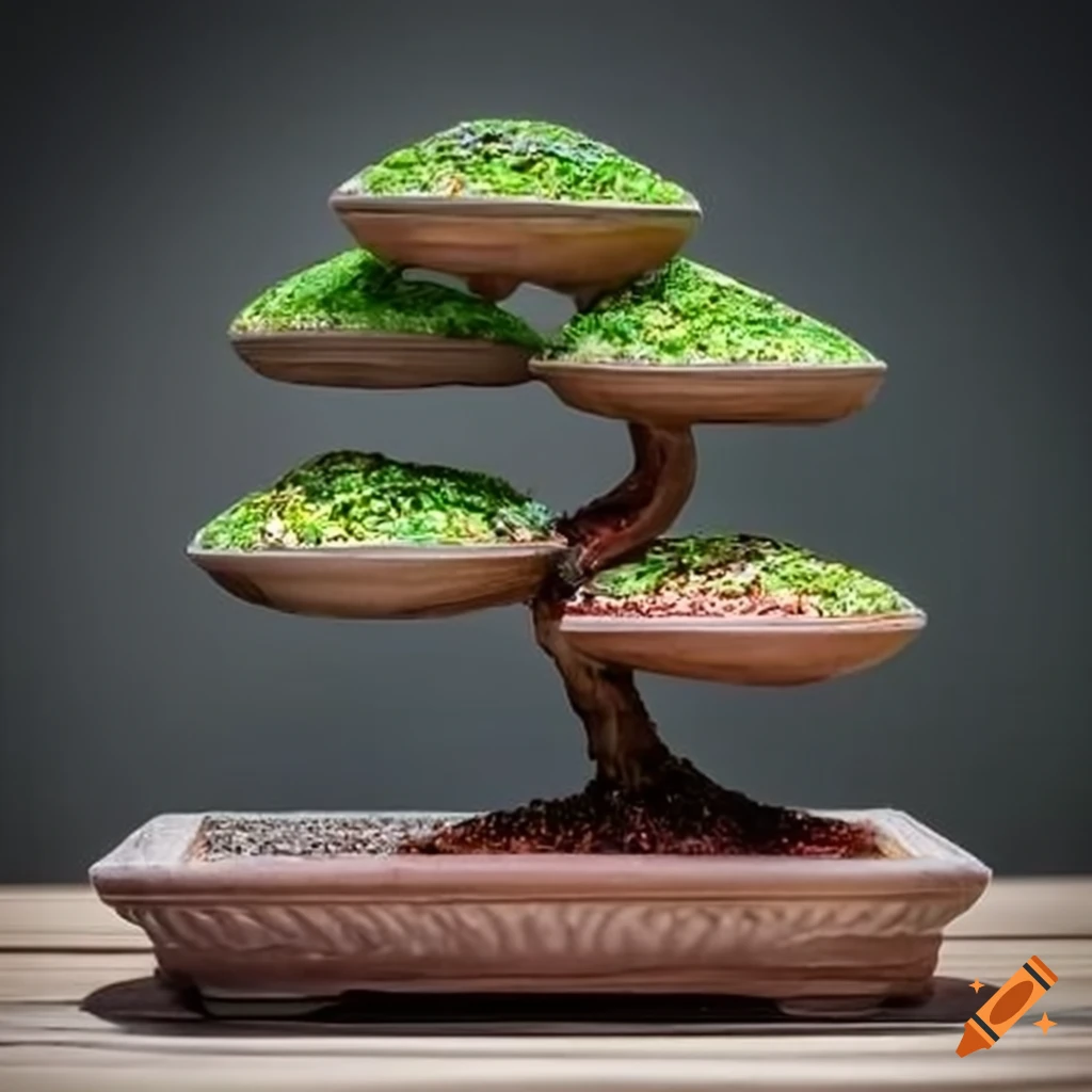 Bonsai pot made from fish scales