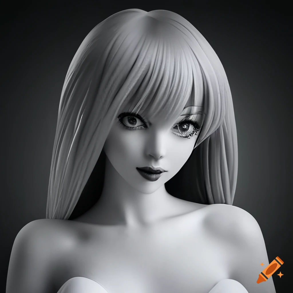1/6 Female Action Figure Body Pale Mid Bust For 12inch Doll Model Anime  Sexy PVC | eBay