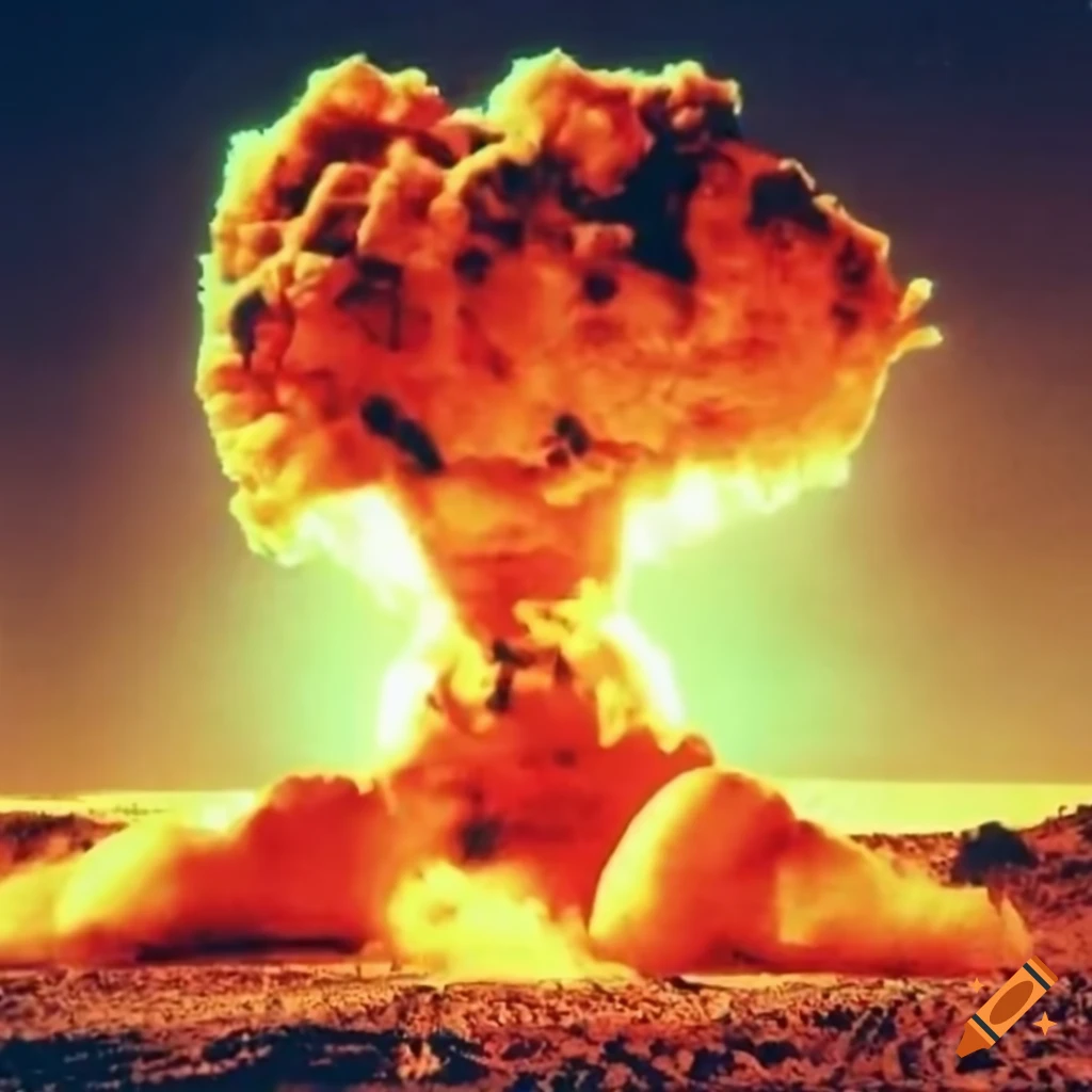 Nuclear test at alamogordo, new mexico in 1945