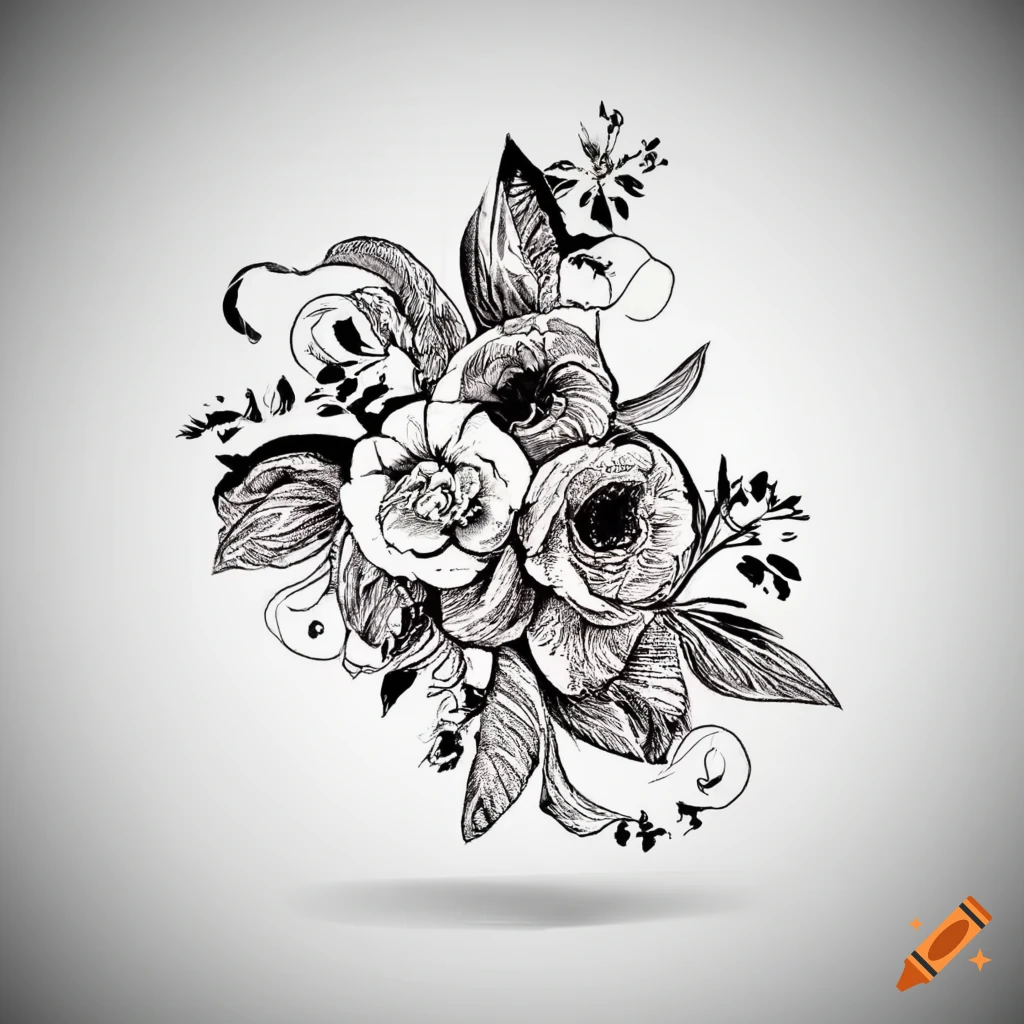 Premium Vector | Vintage floral tattoos