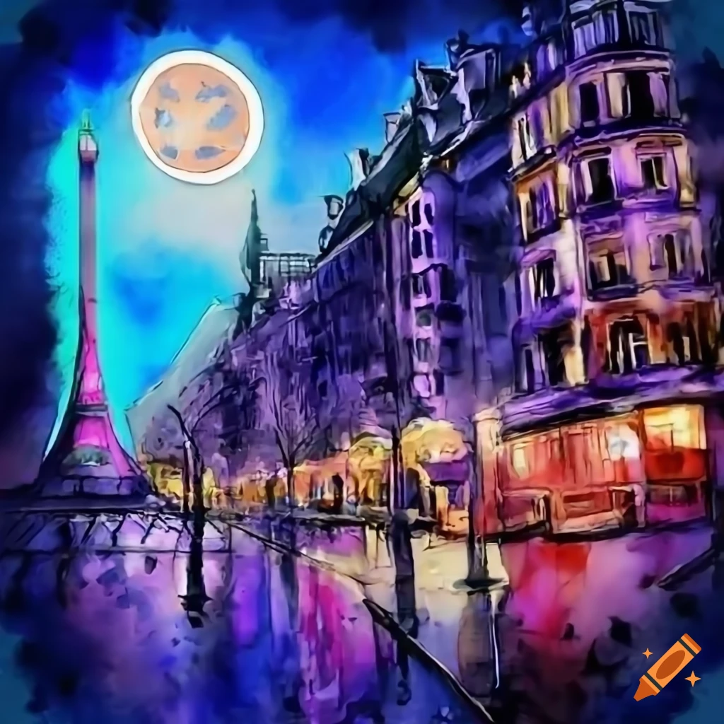 ArtStation - 202 Anime Paris City