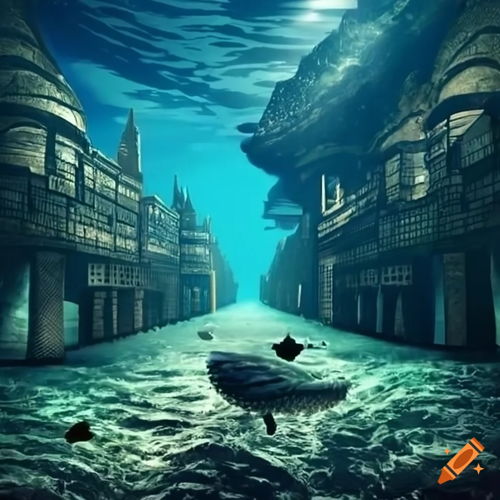 Lost city under ocean