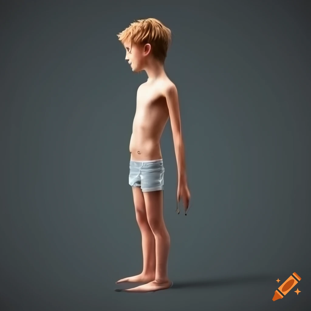 Standing Boy Side View. Cartoon Kid Pose Stock Illustration - Illustration  of legs, head: 259291315