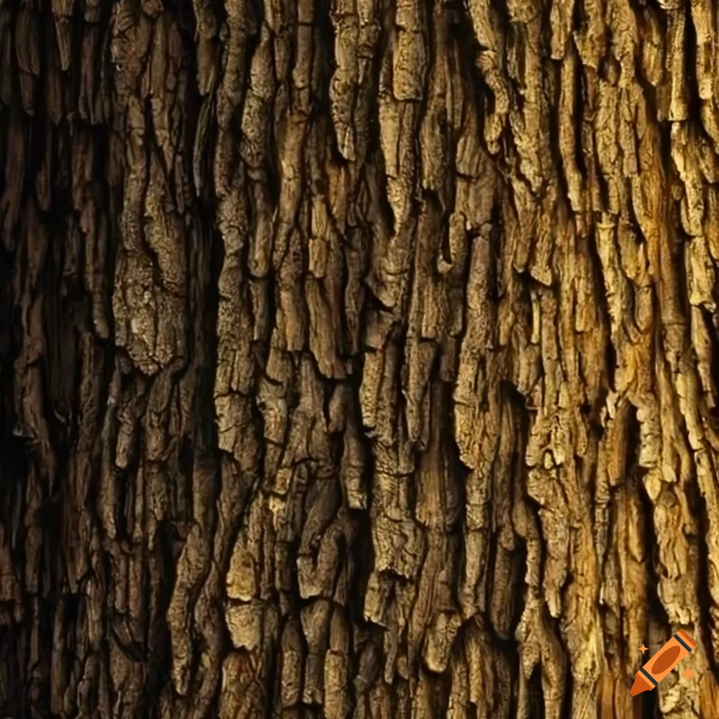 Smooth tree bark surface on Craiyon