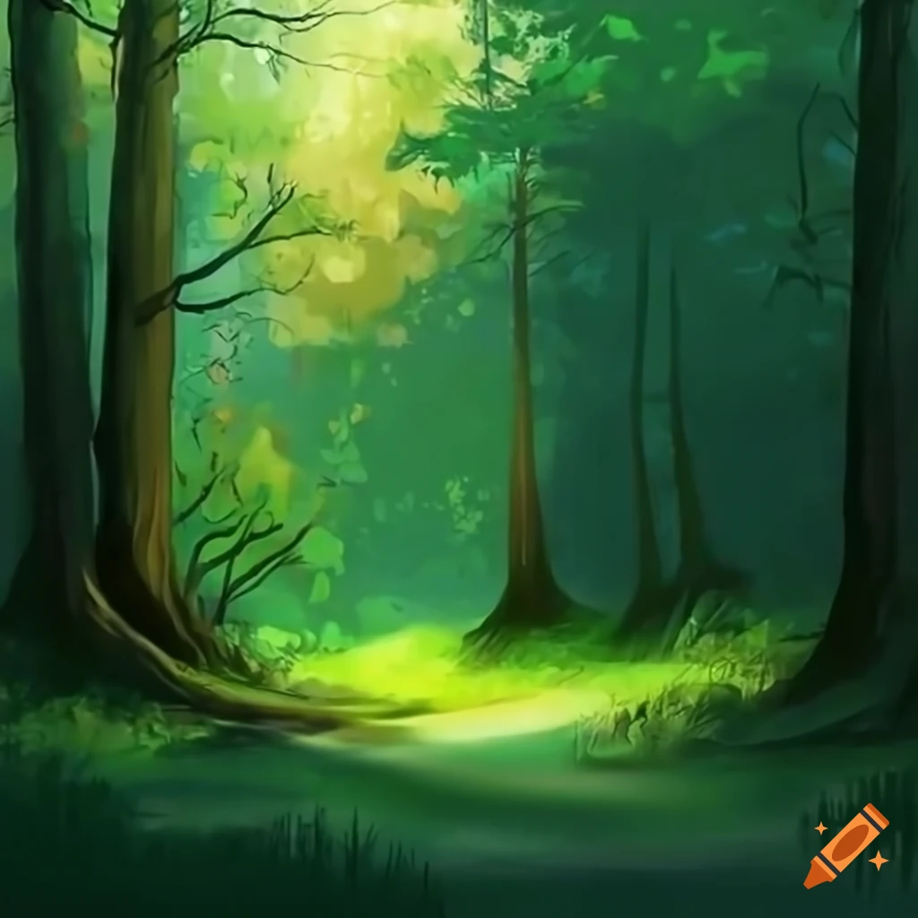 Forrest background on Craiyon