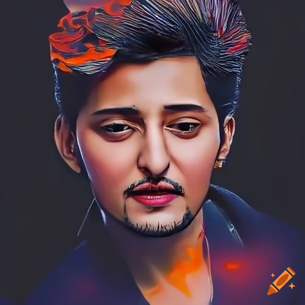 How to draw portrait of Darshan raval ( Indian singer ) with oil pastel/  Requested video - YouTube