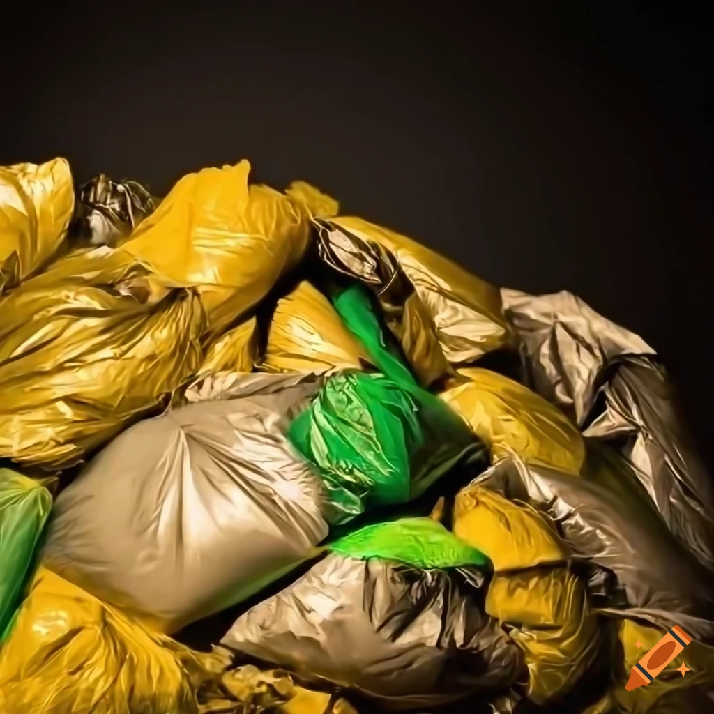 Yellow Garbage Bag, Dustbin Bag, Trash Bag
