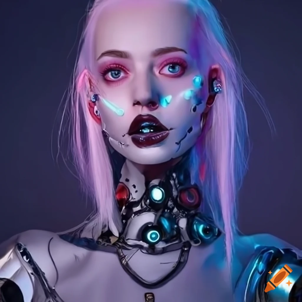 E-girl fashion cyborg