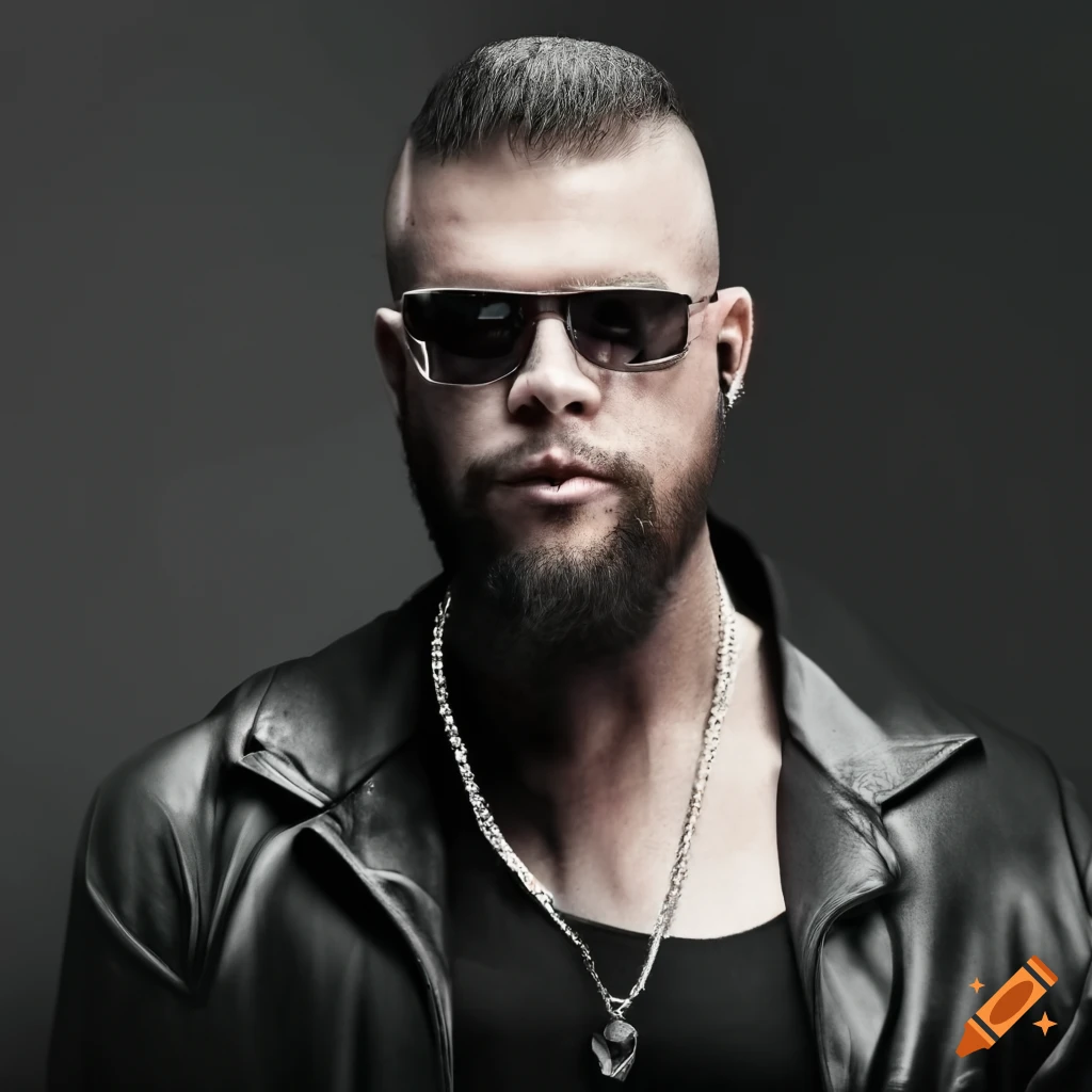 Portrait of german rapper kollegah performing on stage on Craiyon