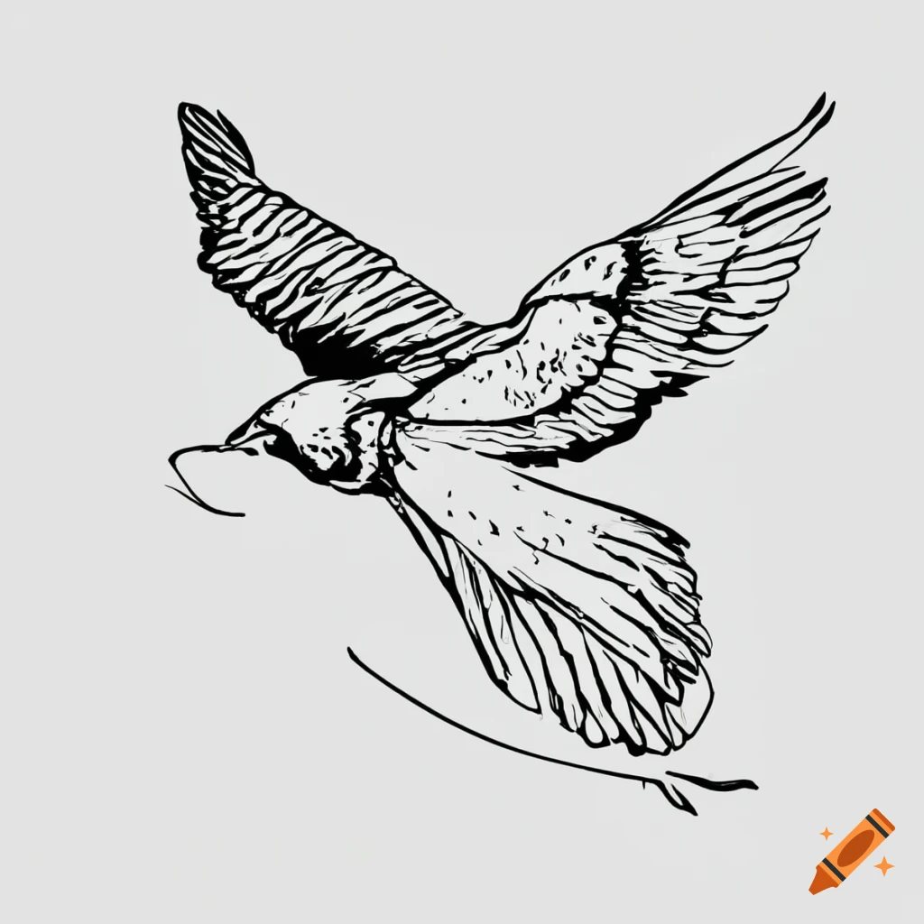 how to draw bird flying - YouTube-saigonsouth.com.vn