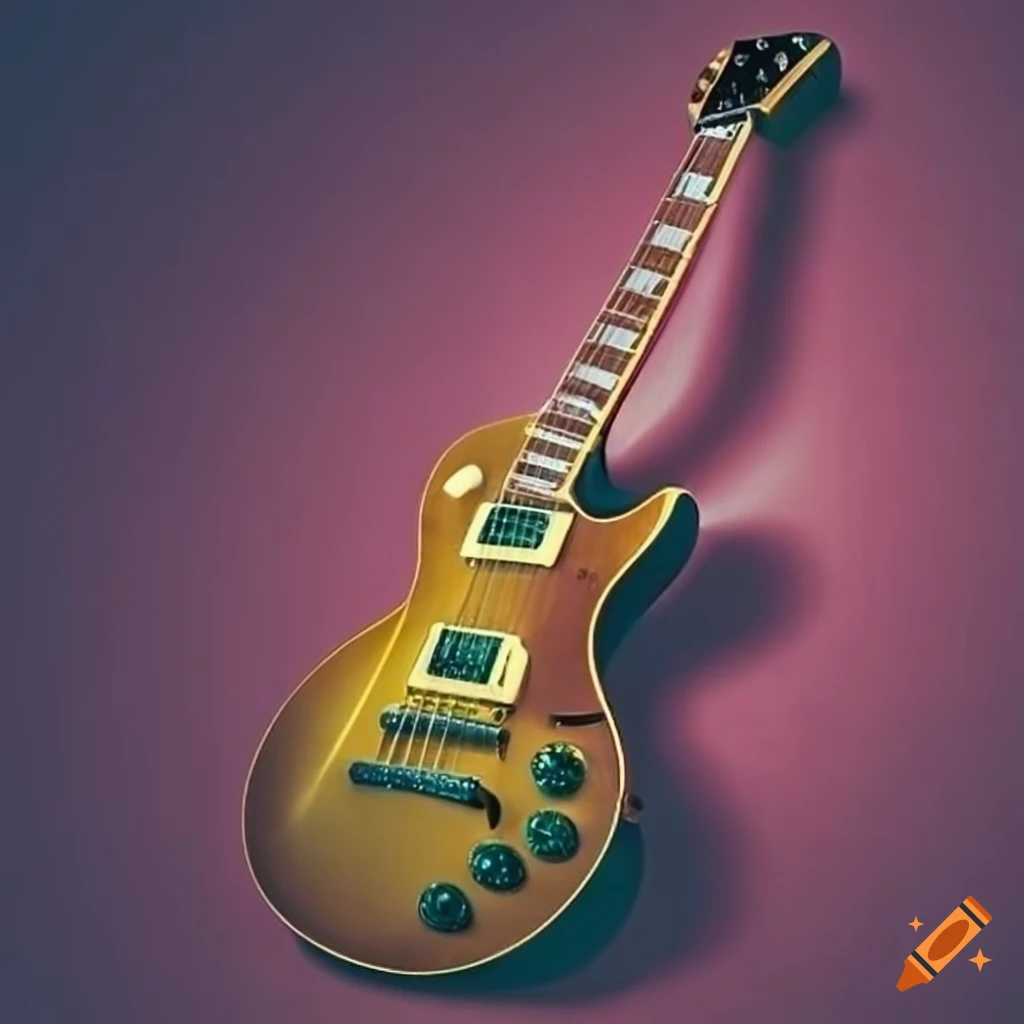 Les paul guitar on Craiyon