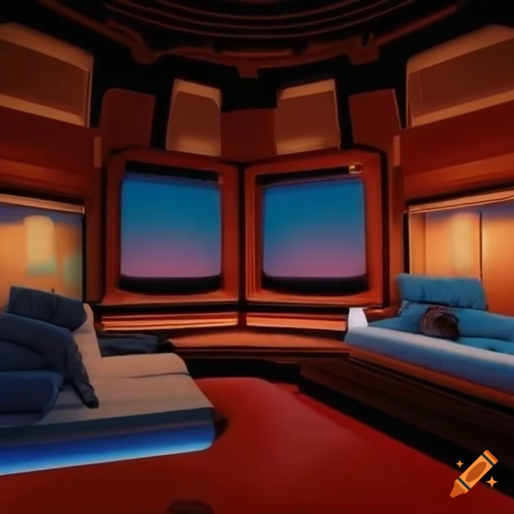 Photography Background Science Fiction Crew Quarter Living Space