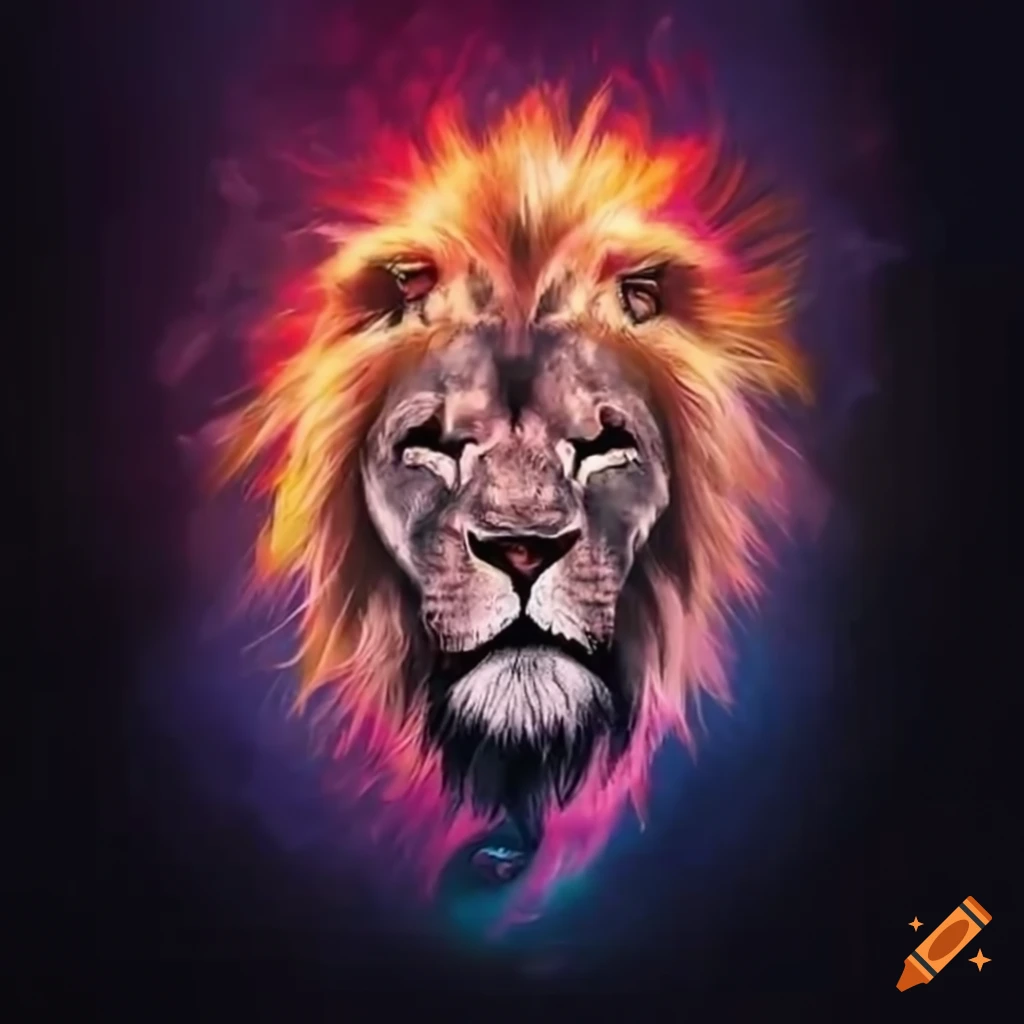 Intricate Lion Art for T-Shirts and Accessories