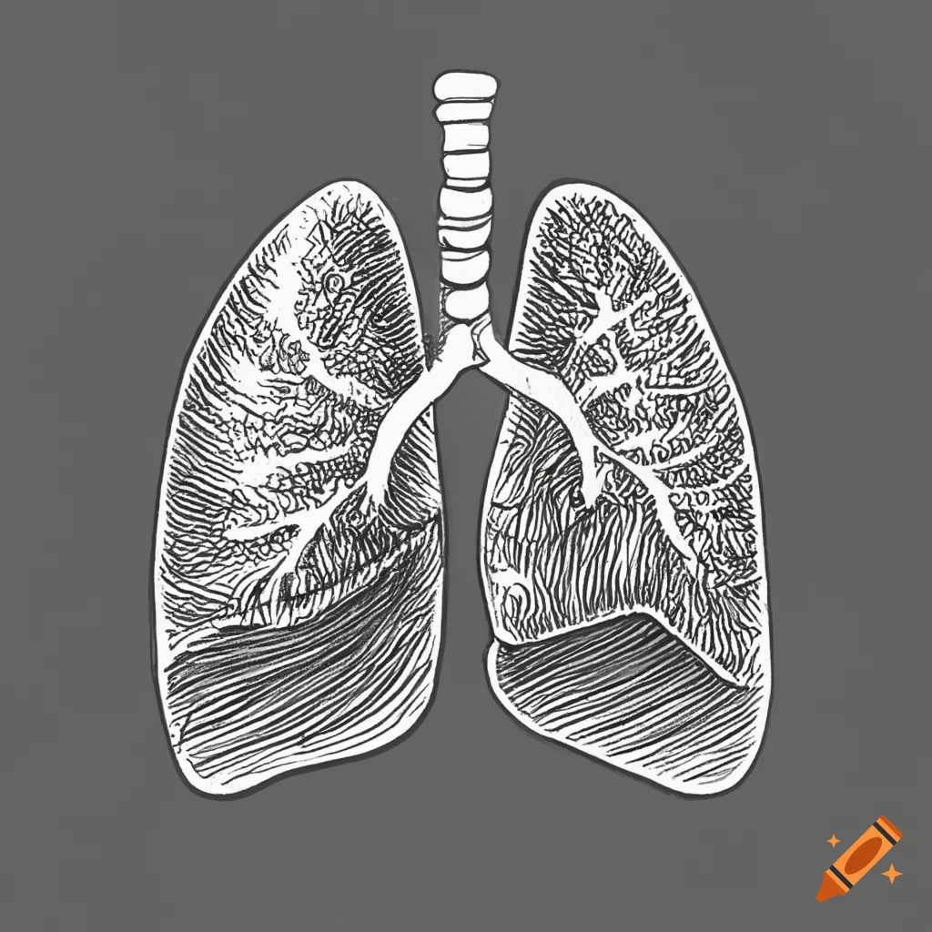 How to Draw Lungs - Really Easy Drawing Tutorial