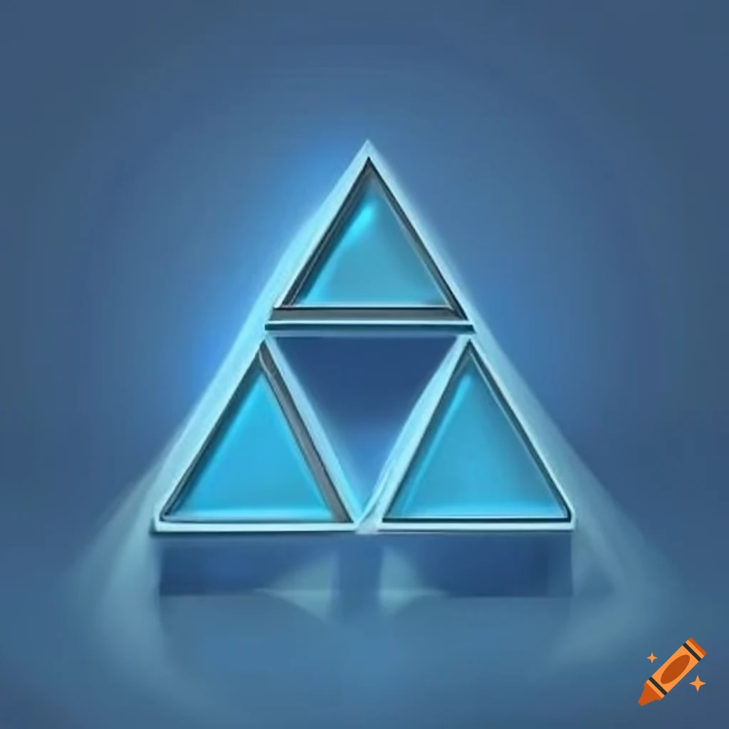 Blue triforce on Craiyon