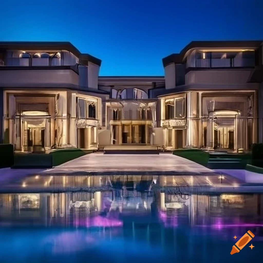 Imagine/ luxury villa in dubai on Craiyon