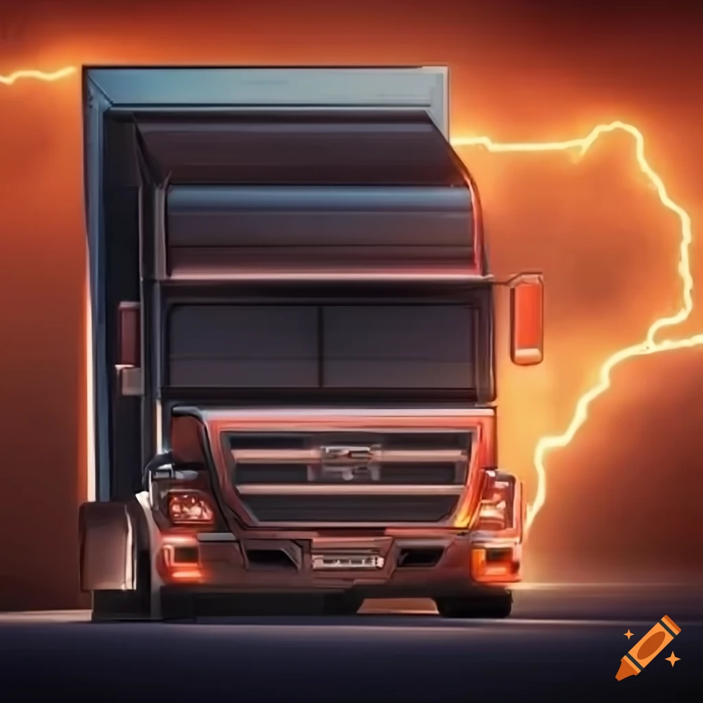 Pickup Truck Drawing with a Realistic Rendering Stock Illustration -  Illustration of f750, actros: 294394656