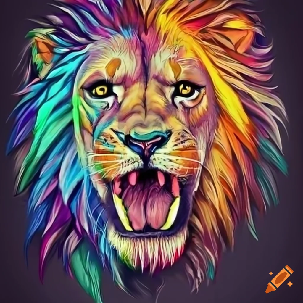 lion artwork tattoo