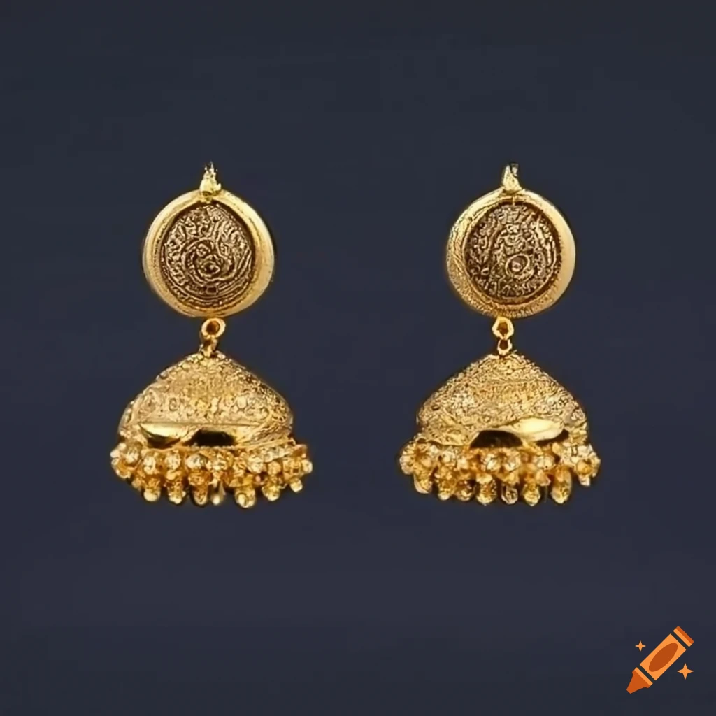 ER14737 AD Multi Colour Stones South Indian Gold Covering Daily Wear  Earrings Online | JewelSmart.in