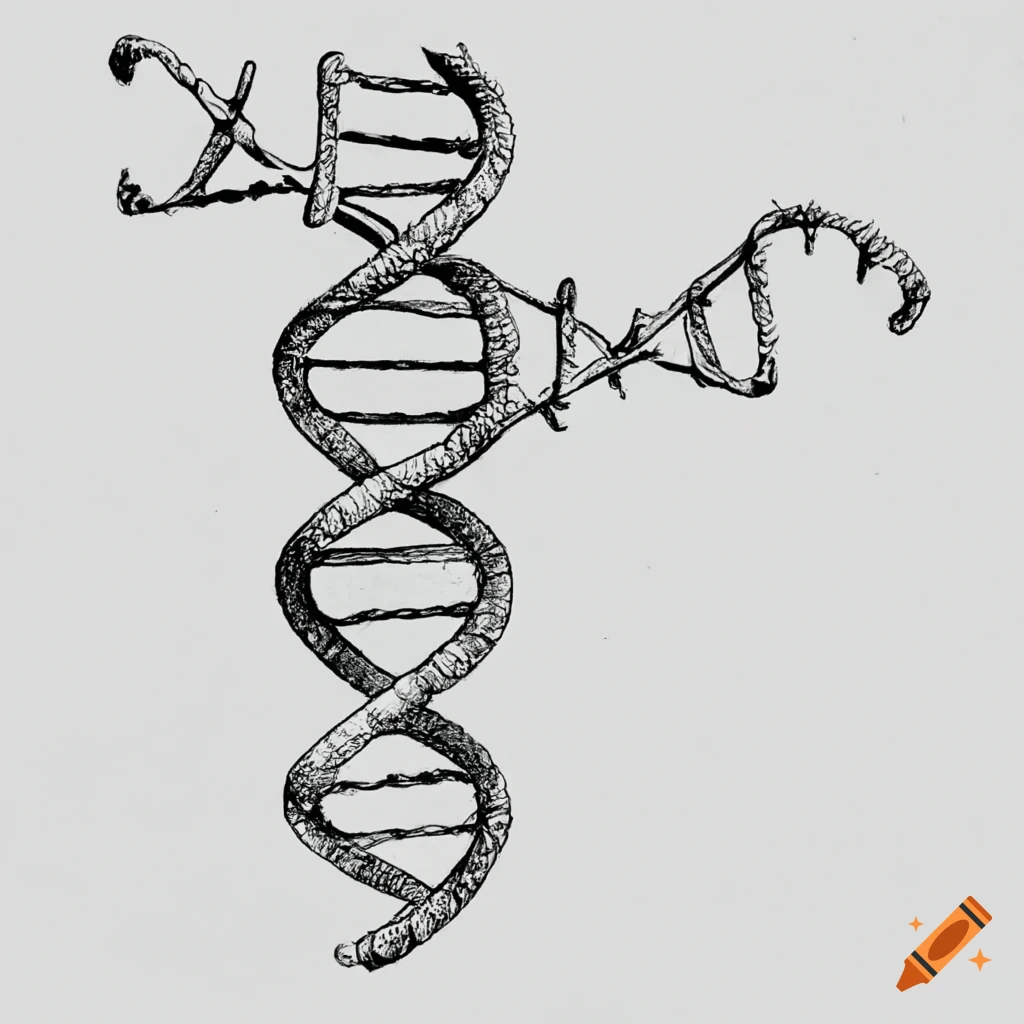 DNA Structure Model on White Stock Illustration - Illustration of helix,  microcosmic: 126331662