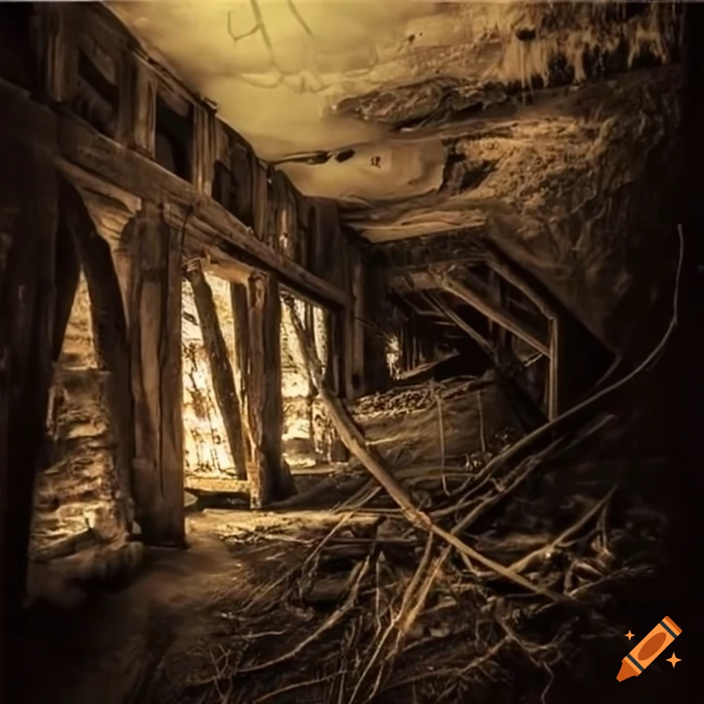 Haunted yellowstone national park mine creepy old photo